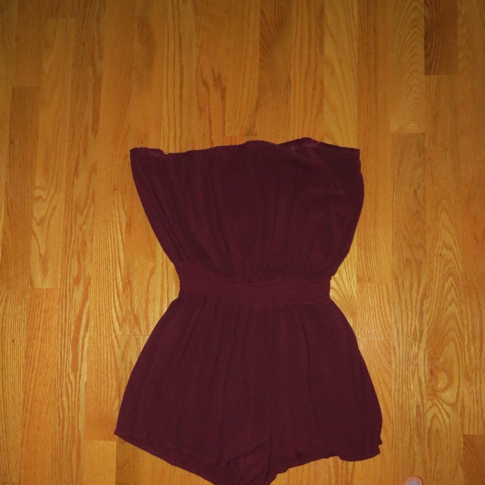 marooon romper
